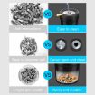 A636 Black Gold Screw Cap Ashtray for Car & Home Desktop Use - 7
