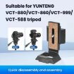 YUNTENG Quick Release Plate for VCT-691/6006/288/930 (L-shape) - 2