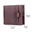 BULL CAPTAIN 038 RFID Anti-Theft Cowhide Wallet with ID Card Slot - Gray - 3