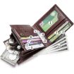 BULL CAPTAIN 038 RFID Anti-Theft Cowhide Wallet with ID Card Slot - Gray - 4
