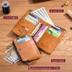 BULL CAPTAIN 050 RFID Anti-theft Wallet with Detachable Coin Purse Black - 7