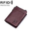 BULL CAPTAIN 050 RFID Anti-theft Wallet with Coin Purse (Coffee) - 1