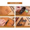 BULL CAPTAIN 050 RFID Anti-theft Wallet with Coin Purse - Yellow Brown - 8