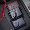 BULL CAPTAIN 0203 RFID Cowhide Wallet - Multiple Card Slots, Coffee - 7
