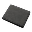 DEABOLAR Men's Black Soft Leather Short Wallet with Zipper & Card Bag - 1