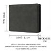 DEABOLAR Men's Black Soft Leather Short Wallet with Zipper & Card Bag - 4