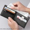 DEABOLAR Men's Black Soft Leather Short Wallet with Zipper & Card Bag - 8