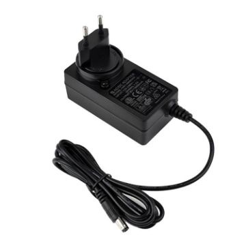 Waveshare 9V/5A DC Jack Power Supply Adapter, 1.2m Cable, EU Plug - 1
