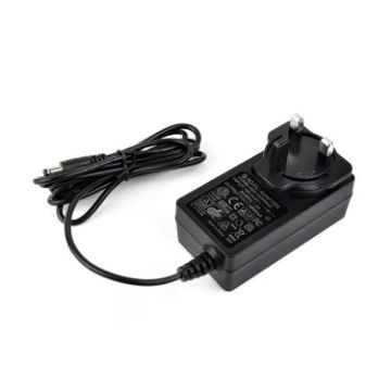 Waveshare 24V/2A Power Supply Adapter UK Plug - 1.2m DC Cable - 1