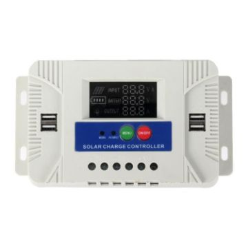 30A 12V/24V Solar Charge Controller with Color Screen Display - 1