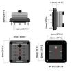 Waterproof 6-Way Fuse Box with LED Indicator & Sticker (ZH-1704A1) - 6