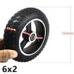 10mm 6" Electrical Scooter Trolley Wheel Solid Aluminum Tires 6x2 - 2