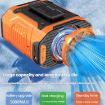 Portable Orange Waist & Neck Fan - 100 Speeds, Long Life, Outdoor Cooling - 6