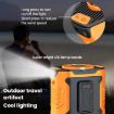 Portable Orange Waist & Neck Fan - 100 Speeds, Long Life, Outdoor Cooling - 9