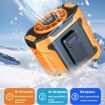 Portable Outdoor Waist & Neck Fan - 100 Speeds, Long Life, Black - 5