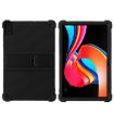 TCL TAB 10L Gen 2 Shockproof Silicone Tablet Case with Holder - Black - 1