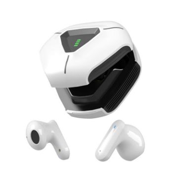 LY09 TWS Wireless Bluetooth Earbuds, Touch Control, Charging Case, White - 1