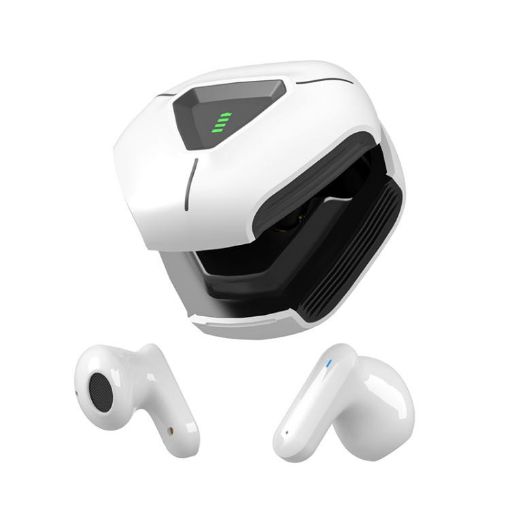LY09 TWS Wireless Bluetooth Earbuds, Touch Control, Charging Case, White - 1