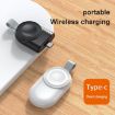 Portable Magnetic Wireless Charger for Apple Watch 1-10/SE, Type-C, White - 8