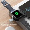 Portable Magnetic Wireless Charger for Apple Watch 1-10/SE, Type-C, White - 9