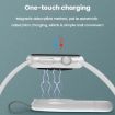 Portable USB Magnetic Wireless Charger for Apple Watch 1-10/SE (White) - 7