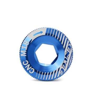 ENLEE M18 Blue Aluminum Bicycle Crank Cover Screws - 1