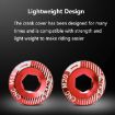 ENLEE M18 Gold Aluminum Bicycle Crank Cover Screws - 4