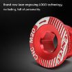 ENLEE M18 Gold Aluminum Bicycle Crank Cover Screws - 6