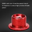 ENLEE M18 Gold Aluminum Bicycle Crank Cover Screws - 7