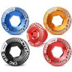 ENLEE M20 Black Aluminum Bicycle Crank Cover Screws - 2