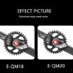 ENLEE M20 Black Aluminum Bicycle Crank Cover Screws - 8