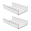 Transparent Acrylic Makeup Brush Storage Stand - 2pcs Display Holder - 1