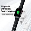 Magnetic Wireless Charger for Apple Watch 1-10/SE - Portable & Mini (Black) - 6