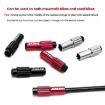 ENLEE 4mm Bicycle Shift & Brake Cable Adjustment Screws - Titanium Color - 2