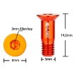 ZTTO 2pcs Bicycle Rear Derailleur Sprocket Screws M5 Guide Wheel Black - 3