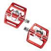 RACEWORK M215 Red Aluminum Alloy SPD Clipless Bicycle Lock Pedal - 1