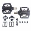 RACEWORK RK213 Red Mountain Bike SPD + Flat Dual-purpose Pedal Pair - 4