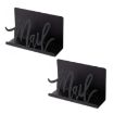 Metal Mail Letter Storage Rack - 2pcs for Office Desks Organizer - 1
