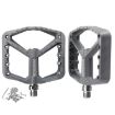 RACEWORK RK579 Gray Bicycle Wide Anti-slip Nylon Bearing Pedal Pair - 1