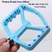 RACEWORK RK579 Gray Bicycle Wide Anti-slip Nylon Bearing Pedal Pair - 6