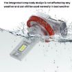 2pcs 9006 Mini Direct Plug Car LED Headlight Bulbs - White Light - 9