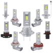 2pcs Mini H16 Direct Plug Car LED Headlight Bulb - White Light - 2