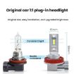 2pcs Mini H16 Direct Plug Car LED Headlight Bulb - White Light - 6