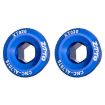 ZTTO M20 Blue Aluminum Alloy Crank Cover Screws, 2pcs for Mountain Bike - 1