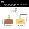 ZTTO MJ-01B Mountain Bike Brake Pads, 2 Pairs, Full Metal Copper Base - 2