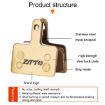ZTTO MJ-11K Mountain Bike Brake Pads, 2 Pairs, Full Metal Copper Base - 3