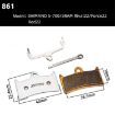ZTTO 2 Pairs Metal Sintered Disc Brake Linings for Bikes & Scooters - 2