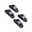 4pcs Set Black Hidden Car Seat Sticky Hooks - Multifunctional & Simple - 1