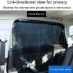 Suction Cup Car Side Window Sunshade Mesh Curtains (Black) - 1 Pair - 5