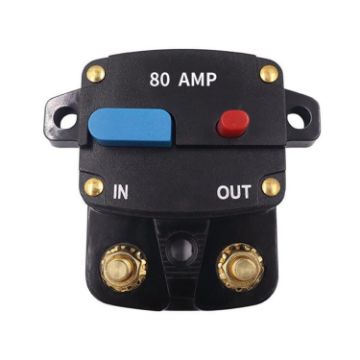Car Audio 80A Fuse Switch - Short Circuit & Overload Protection Breaker - 1